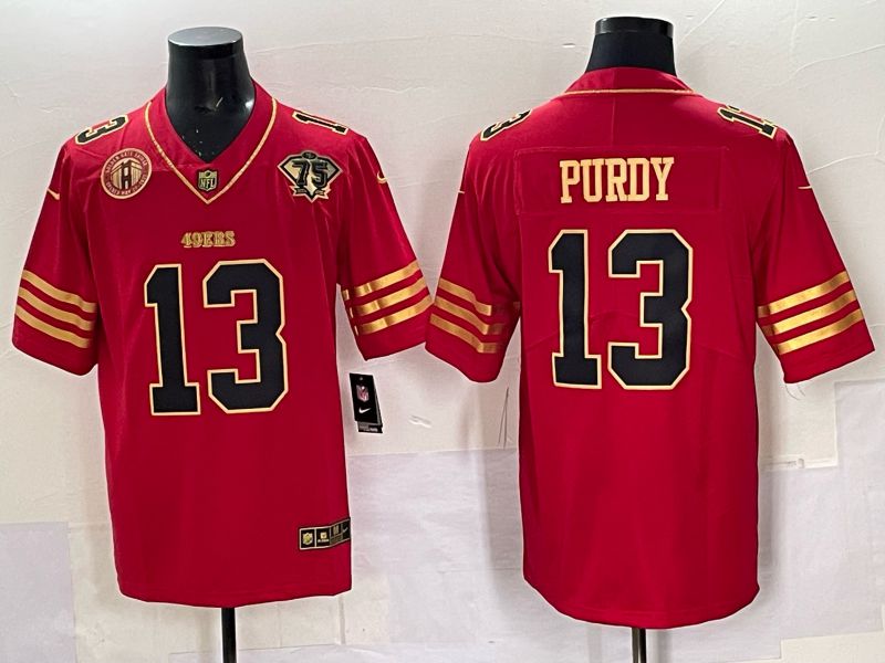 Men Nike San Francisco 49ers #13 Purdy red Limited NFL 2025 Jersey 0061->san francisco 49ers->NFL Jersey